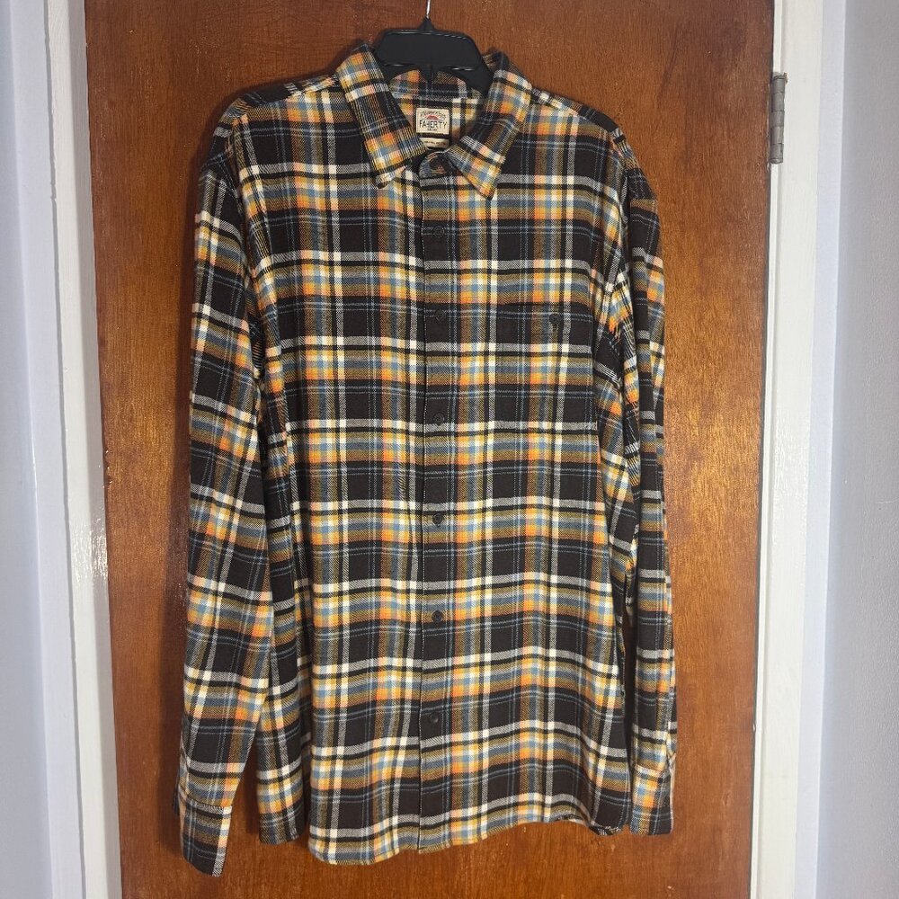 FAHERTY BRAND Plaid organic cotton shirt